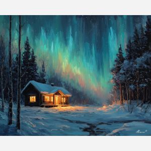 FINNISH CABIN NIGHT