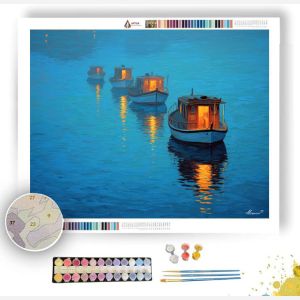 GREEK WINTER SEA - Paint by Numbers Full Kit