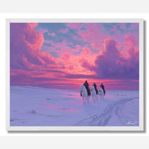 RUSSIAN TROIKA RIDE - FRAMED