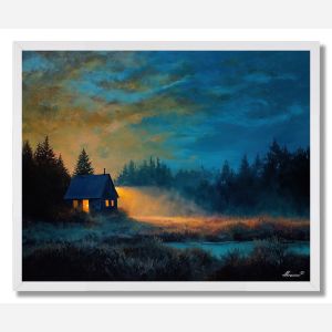 CANADIAN CABIN GLOW - FRAMED