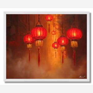 CHINESE NEW YEAR LIGHTS - FRAMED