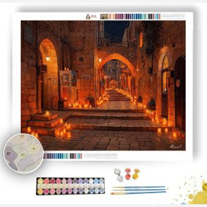 JERUSALEM HOLIDAY LIGHT - Paint by Numbers Full Kit