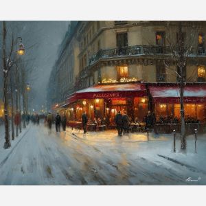 PARISIAN WINTER STREET