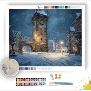 GERMAN CLOCK TOWER LIGHT - Paint by Numbers Full Kit