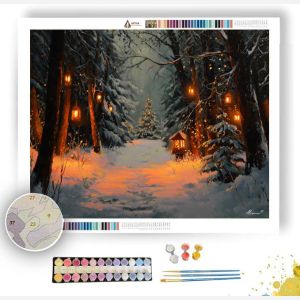 GERMAN WOODLAND CHRISTMAS - Paint by Numbers Full Kit