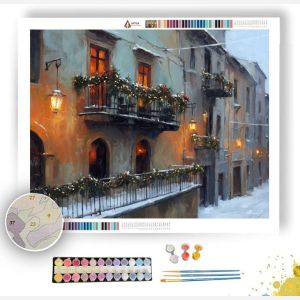ITALIAN WINTER STREET - Paint by Numbers Full Kit
