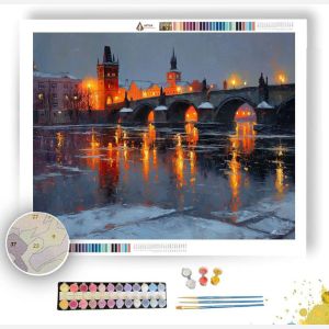 CZECH WINTER RIVER - Paint by Numbers Full Kit
