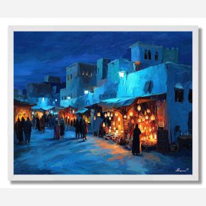 MOROCCAN WINTER MARKET - FRAMED