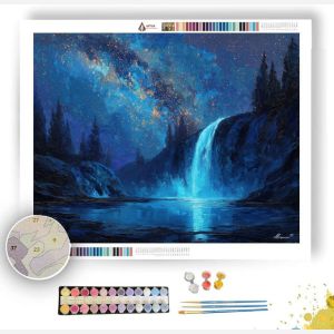 THE STARRY WATERFALL - Paint by Numbers Full Kit