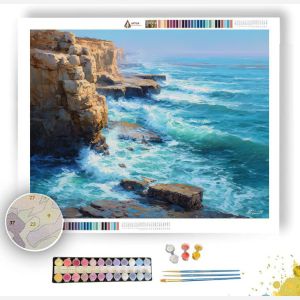 COASTAL CLIFF MORNING - Paint by Numbers Full Kit