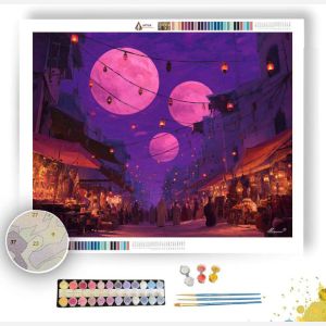 THE LUNAR MARKET - Paint by Numbers Full Kit