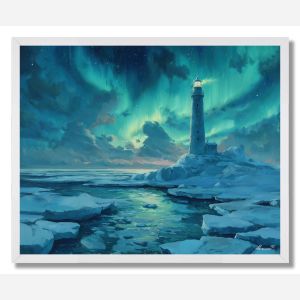 THE FROZEN LIGHTHOUSE - FRAMED