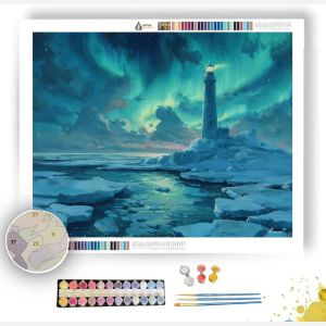THE FROZEN LIGHTHOUSE - Paint by Numbers Full Kit