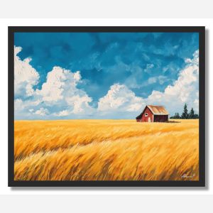 GOLDEN WHEAT FIELD - FRAMED