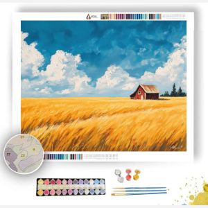 GOLDEN WHEAT FIELD - Paint by Numbers Full Kit