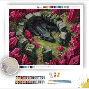 THE DRAGONS SANCTUARY - Paint by Numbers Full Kit