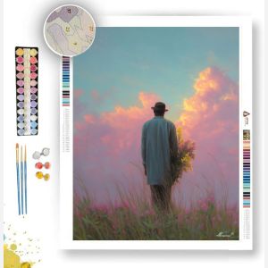 MAN WITH FLOWERS - Paint by Numbers Full Kit