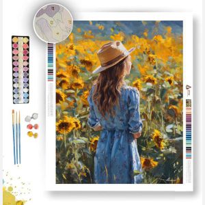 GIRL WITH A STRAW HAT - Paint by Numbers Full Kit