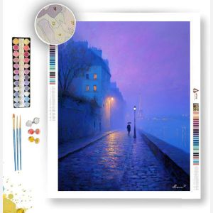 BLUE COAT IN PARIS - Paint by Numbers Full Kit