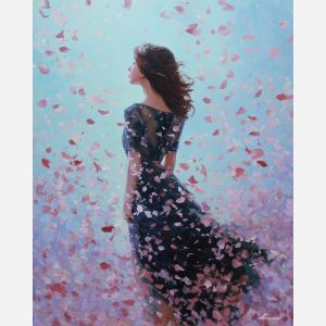 LADY IN BLOSSOM DRESS