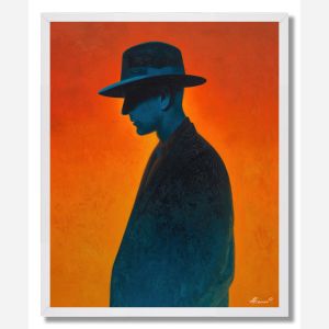 MAN WITH THE BLUE HAT - FRAMED