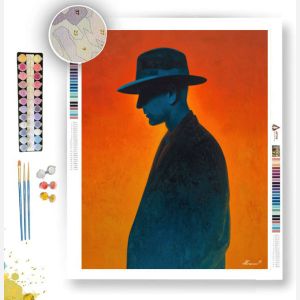 MAN WITH THE BLUE HAT - Paint by Numbers Full Kit