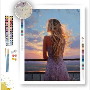WOMAN ON THE BALCONY - Paint by Numbers Full Kit