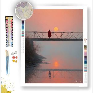 WOMAN ON BRIDGE - Paint by Numbers Full Kit
