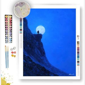 MAN AND THE MOON - Paint by Numbers Full Kit
