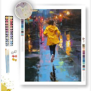GIRL IN YELLOW RAINCOAT - Paint by Numbers Full Kit
