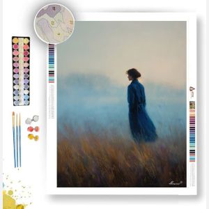 WOMAN IN BLUE SILENCE - Paint by Numbers Full Kit
