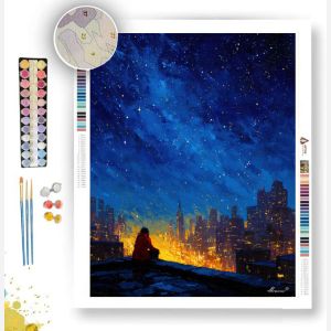 DREAMER ON A ROOFTOP - Paint by Numbers Full Kit