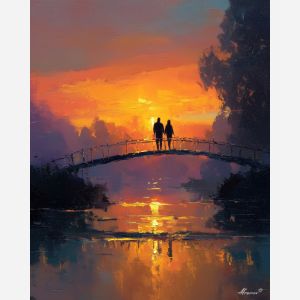 COUPLE ON THE BRIDGE