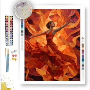 DANCER OF FLAMES - Paint by Numbers Full Kit