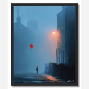 CHILD WITH A BALLOON - FRAMED