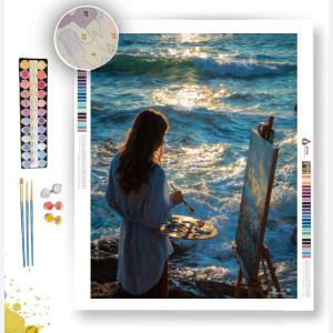 ARTIST BY THE SEA - Paint by Numbers Full Kit