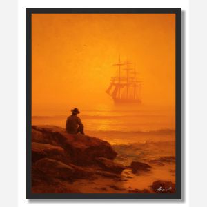 SAILOR AT DAWN - FRAMED