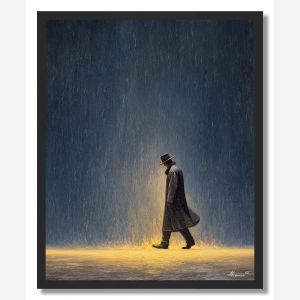 WALKER IN THE STORM - FRAMED