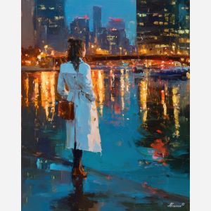 WOMAN IN WHITE COAT