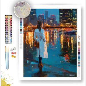 WOMAN IN WHITE COAT - Paint by Numbers Full Kit