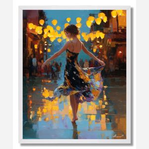DANCER IN THE SQUARE - FRAMED