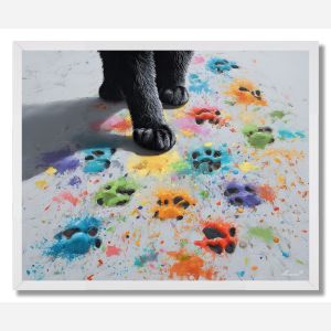 THE PAINTERS CAT - FRAMED