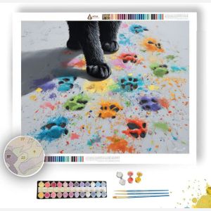 THE PAINTERS CAT - Paint by Numbers Full Kit