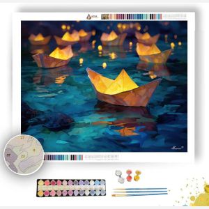 PAPER BOAT RIVER - Paint by Numbers Full Kit
