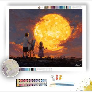 SUNSET SKETCH PARADE - Paint by Numbers Full Kit