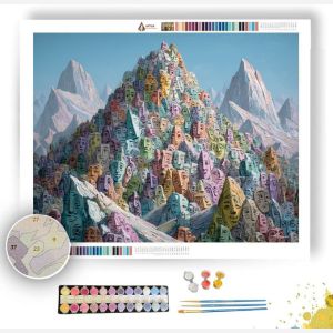 MOUNTAIN OF FACES - Paint by Numbers Full Kit