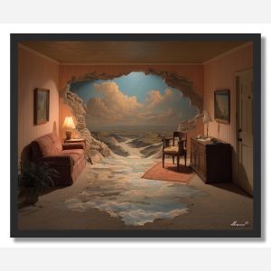 THE PAINTING THAT ESCAPED - FRAMED