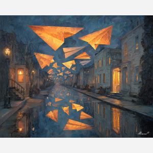 STREET OF PAPER AIRPLANES