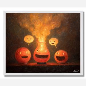 THE TALKING LAMP - FRAMED