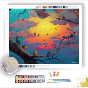BIRD SONG MORNING - Paint by Numbers Full Kit
